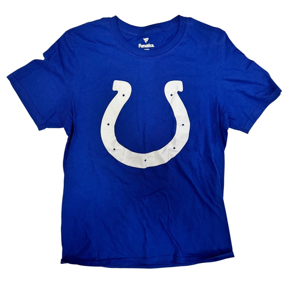 Fanatics Indianapolis Colts Jonathan Taylor Signed Autograph T-Shirt Blue Small